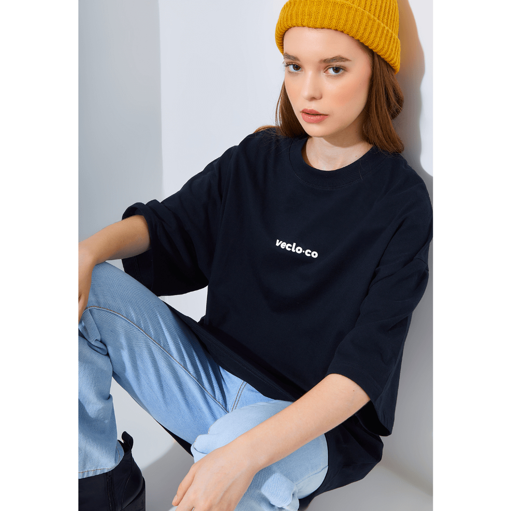 Jual Veclo Co. - Oversized T-Shirt Basic Gen-01 - Black Hitam | Shopee ...