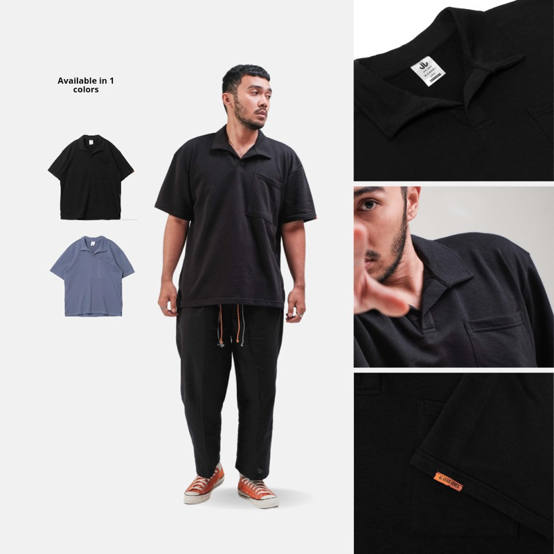 Jual JAVAJONES Oversized Polo Baby Terry Rhea|Kaos Polo Pria Wanita ...
