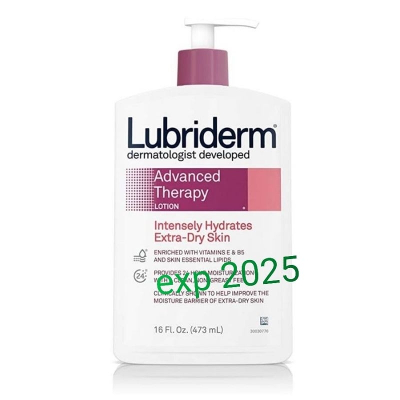 Jual Lubriderm Advanced Therapy Lotion Extra Dry Skin 473ml | Shopee ...