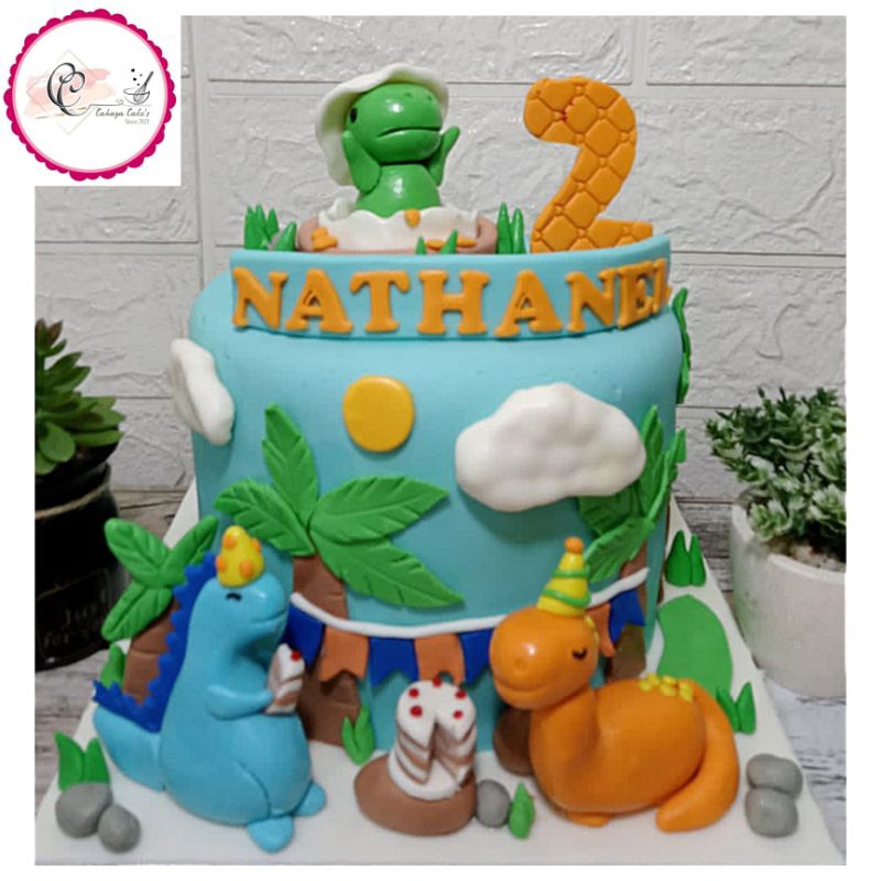 Jual Kue Ulang Tahun Karakter Dinosaurus / Dinosaurus Cake / Kue Ultah