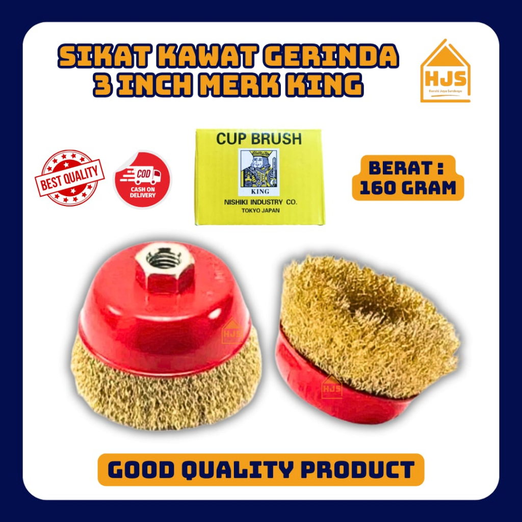 Jual Sikat Mangkok King / Cup Brush Gerinda / Sikat kawat gerinda