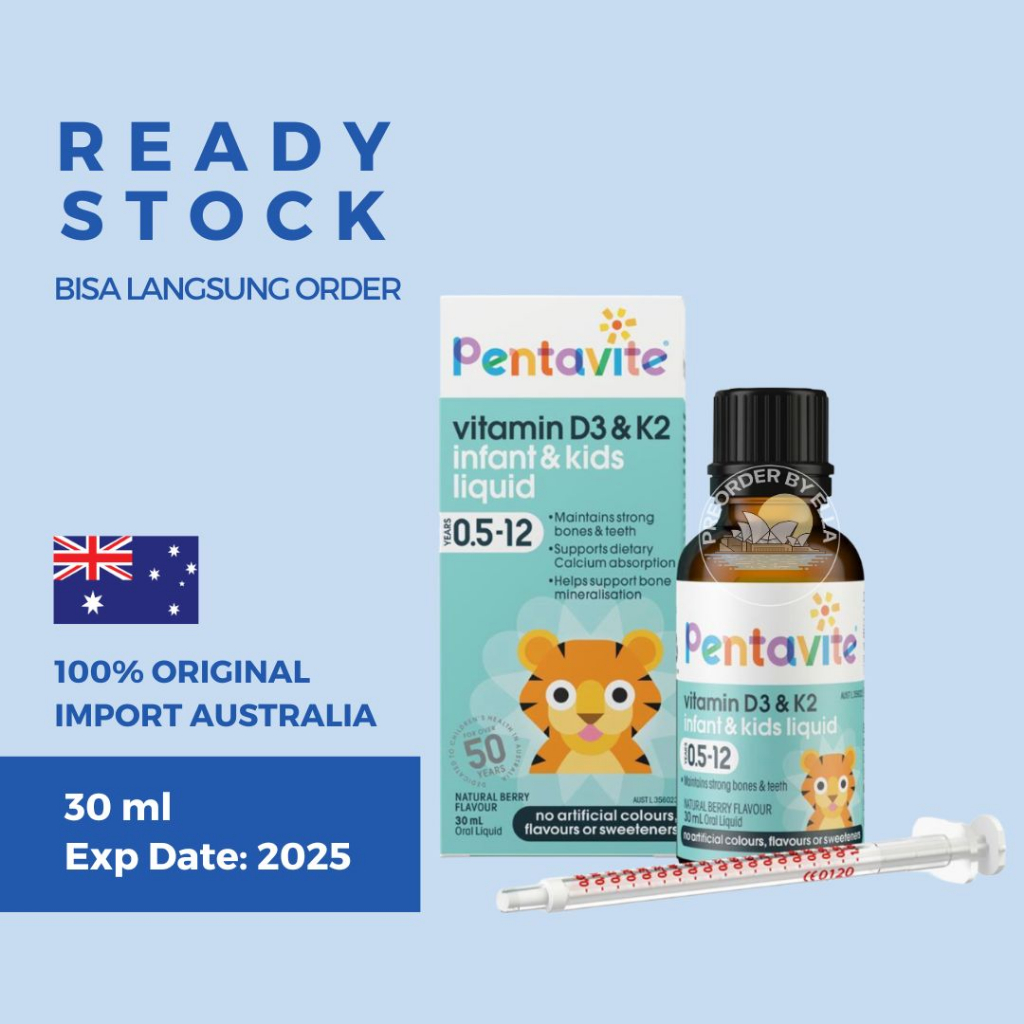 Jual Pentavite Vitamin D3 & K2 Infant & Kids Liquid 30ml Shopee Indonesia
