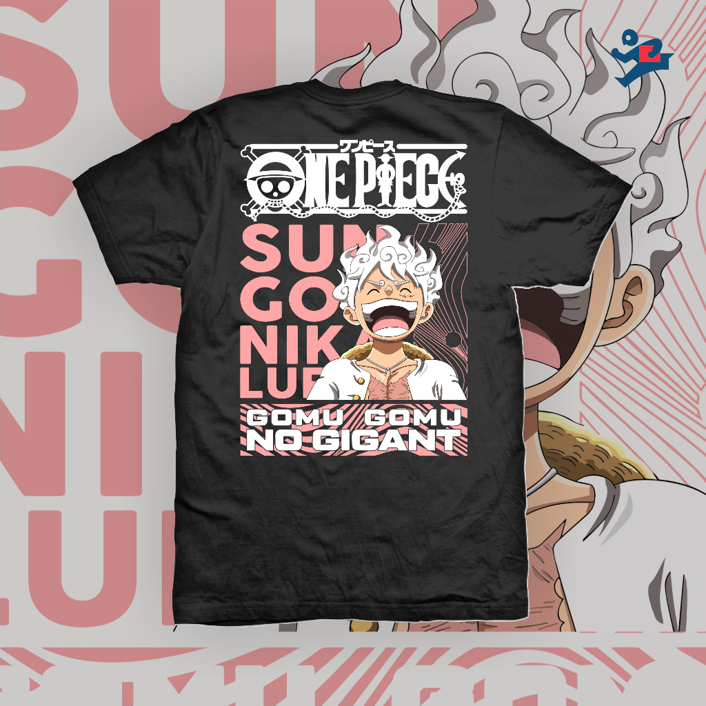 Jual Kaos Anime One Piece Luffy Gear 5 - Kaos Distro GEAR FIFTH ONE ...