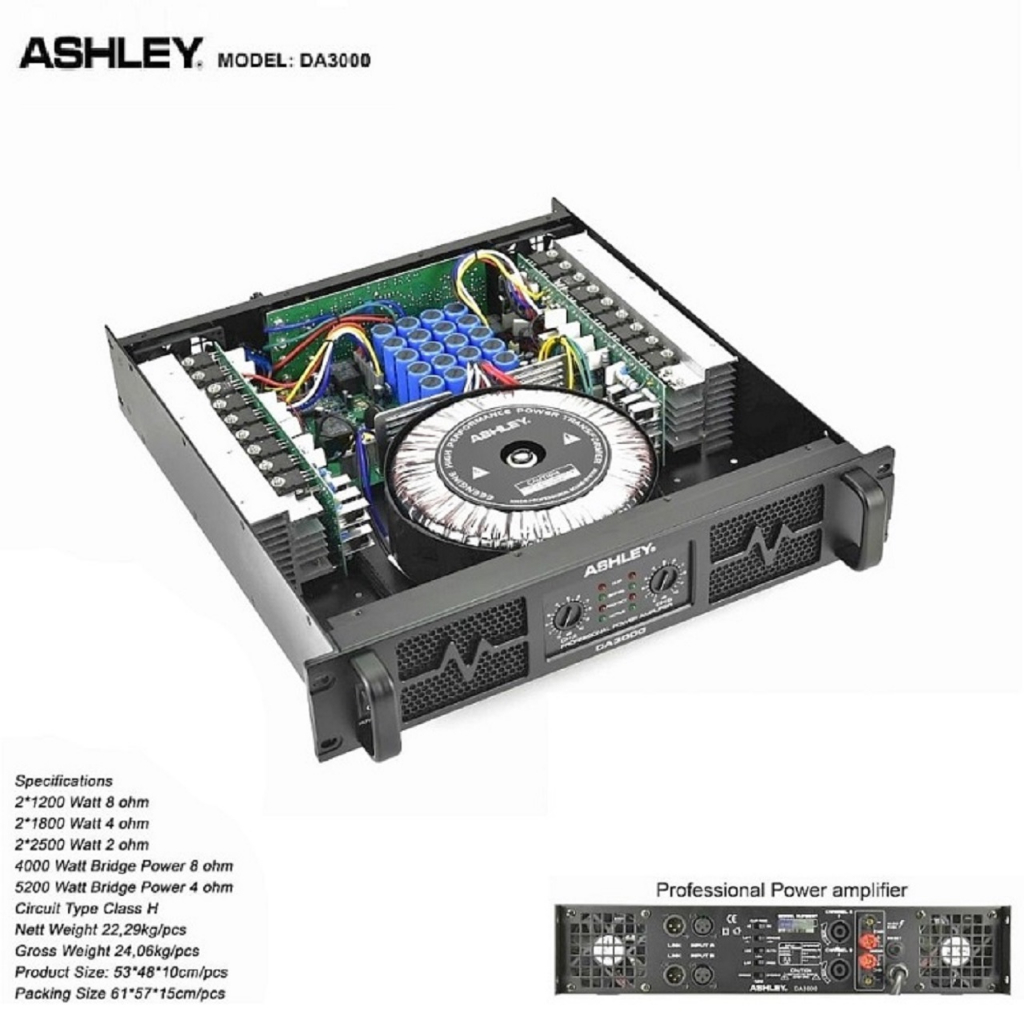 Jual Power Amplifier Ashley DA 3000 / DA3000 / DA-3000 ORIGINAL ...