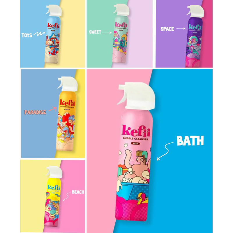 Jual Kefii Bubble Cleanser ( New Bath / New Beach / New Paradise / New