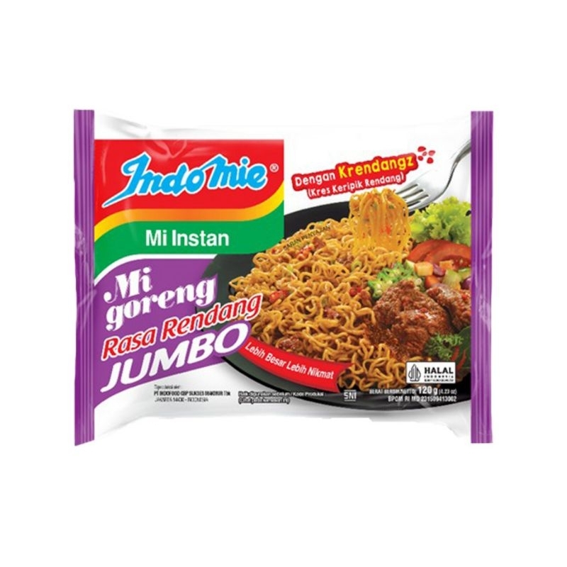 Jual Indomie mi goreng instan jumbo rasa rendang | Shopee Indonesia