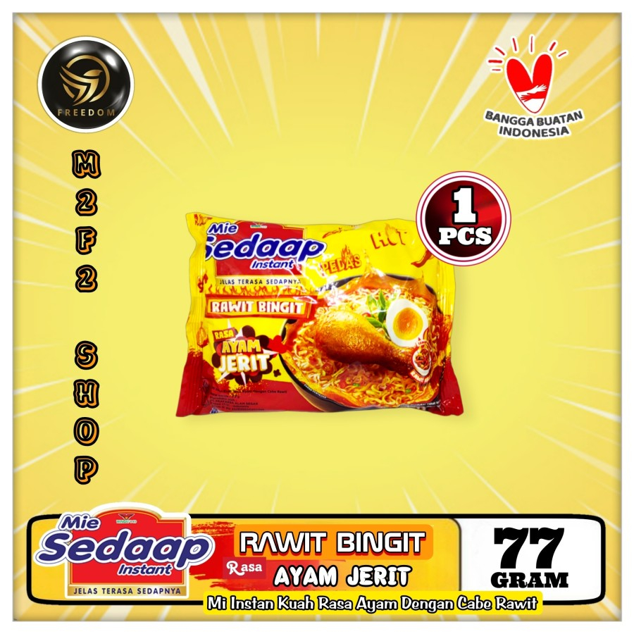 Jual Mie Sedaap Instant Kuah Rawit Bingit Ayam Jerit Bag 77 Gr