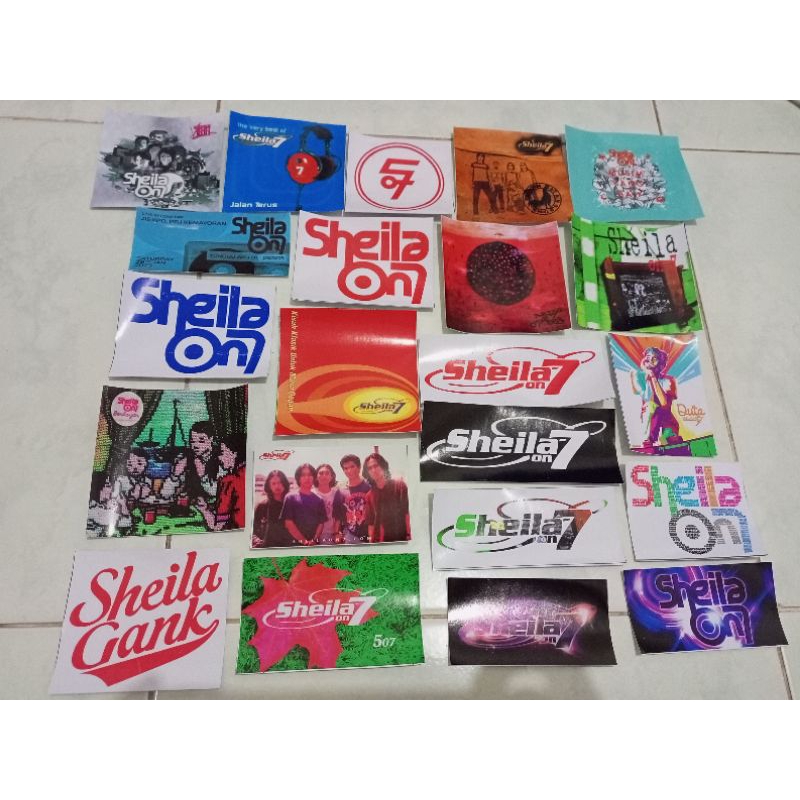 Jual Sheila On 7 Sticker Pack Merchandise Stiker Indoor & Outdoor ...