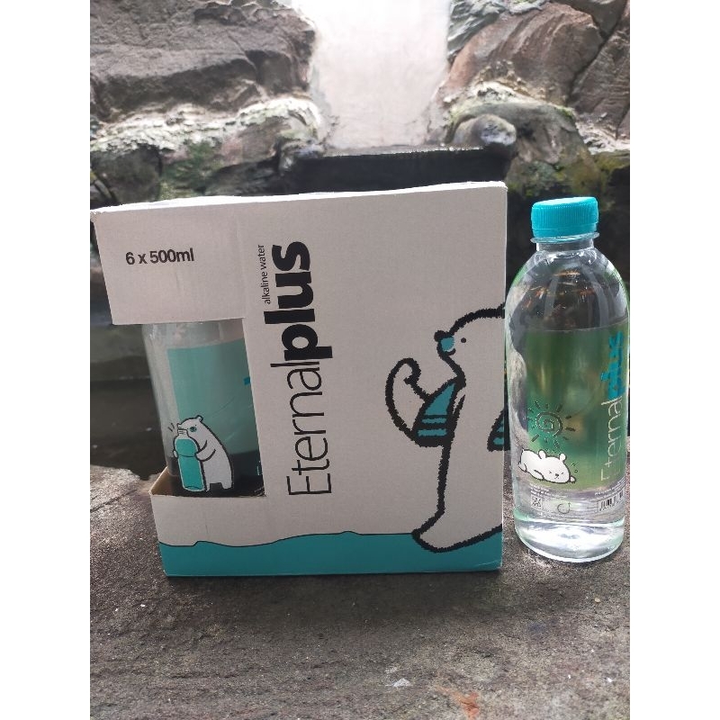 Jual Alkaline water eternal plus E+ / air mineral pH tinggi 500ml ed