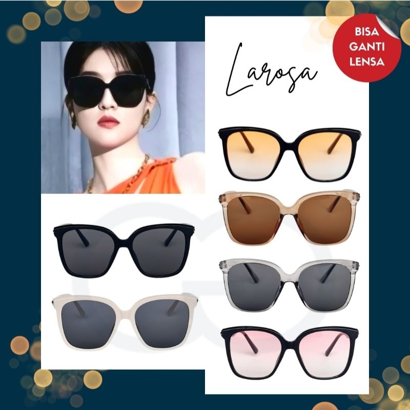Jual CELEBRITY GLASSES Kacamata Hitam Minus Korea LAROSA | Shopee Indonesia