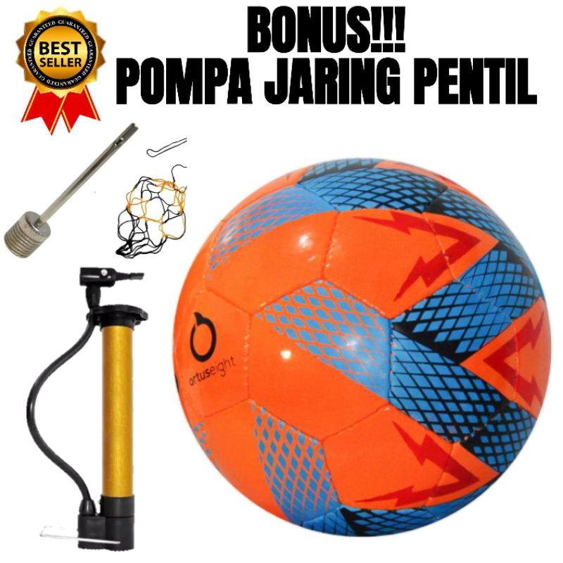 Jual Bola Sepak Size 5 Bonus Pompa Pentil Bola Kaki Bonus Pompa