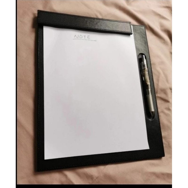 Jual Leather Notepad A4 Alas Meeting Hotel Kantor Stationary Kertas ...