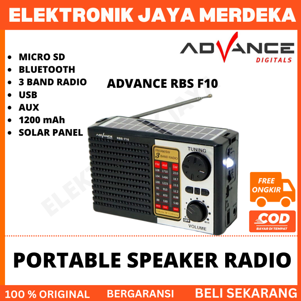Jual Radio Portable Advance RBS F18 / Radio jadul / Radio kuno / Radio