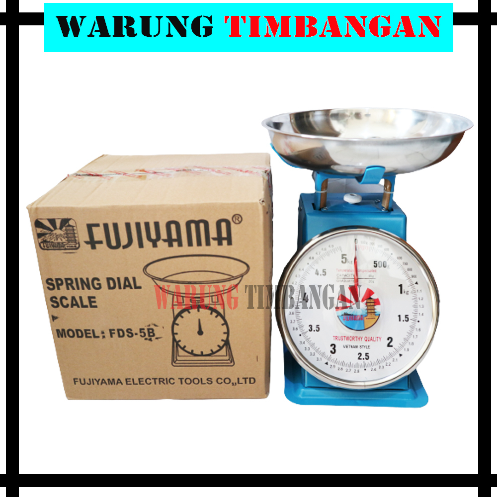 Jual Timbangan Fujiyama Kg Besi Stainless Jarum Analog Manual Duduk Sembako Telor Kue Tepung