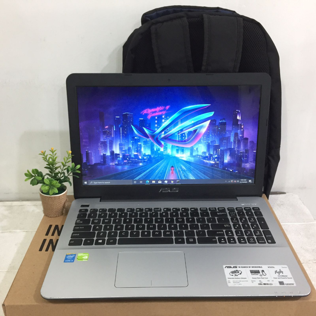 Jual Laptop Desain Gaming Asus X555L Core i5 RAM 8GB SSD 256GB Nvidia