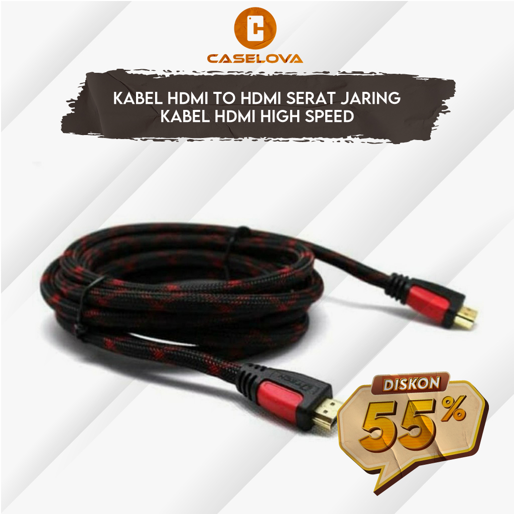 Jual Kabel Hdmi To Hdmi Serat Jaring Kabel Hdmi High Speed Shopee Indonesia