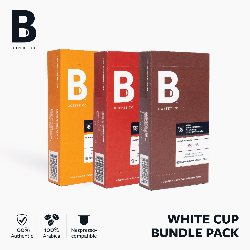 Jual B Coffee Co. White Cup Bundle - Kopi Kapsul Nespresso Compatible ...