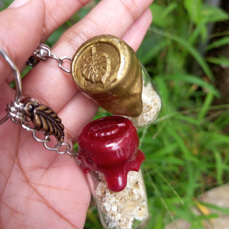 Jual keychain bunga rustic edwz free box dan ucapan | Shopee Indonesia