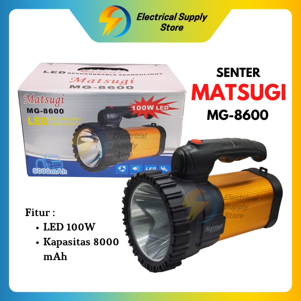 Jual Senter Matsugi Mg Led W Bisa Jadi Powerbank Tahan Air