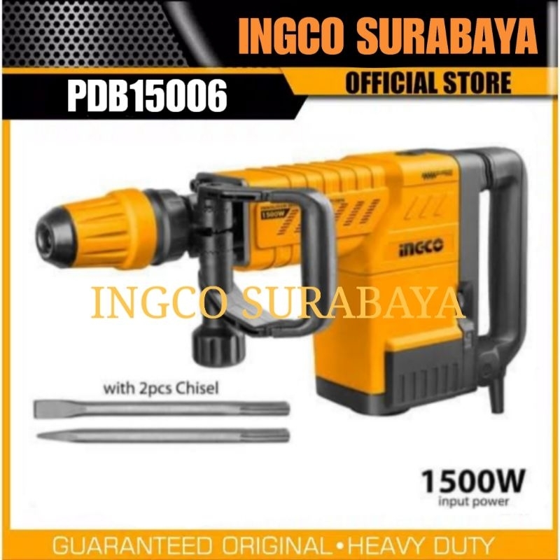 Jual INGCO PDB15006 DEMOLITION JACK HAMMER 10KG 25J MESIN BOBOK TEMBOK ...