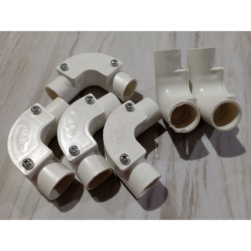 Jual ELBOW LISTRIK 20MM/ELBOW PIPA CONDUIT + BAUT SKRUP | Shopee Indonesia