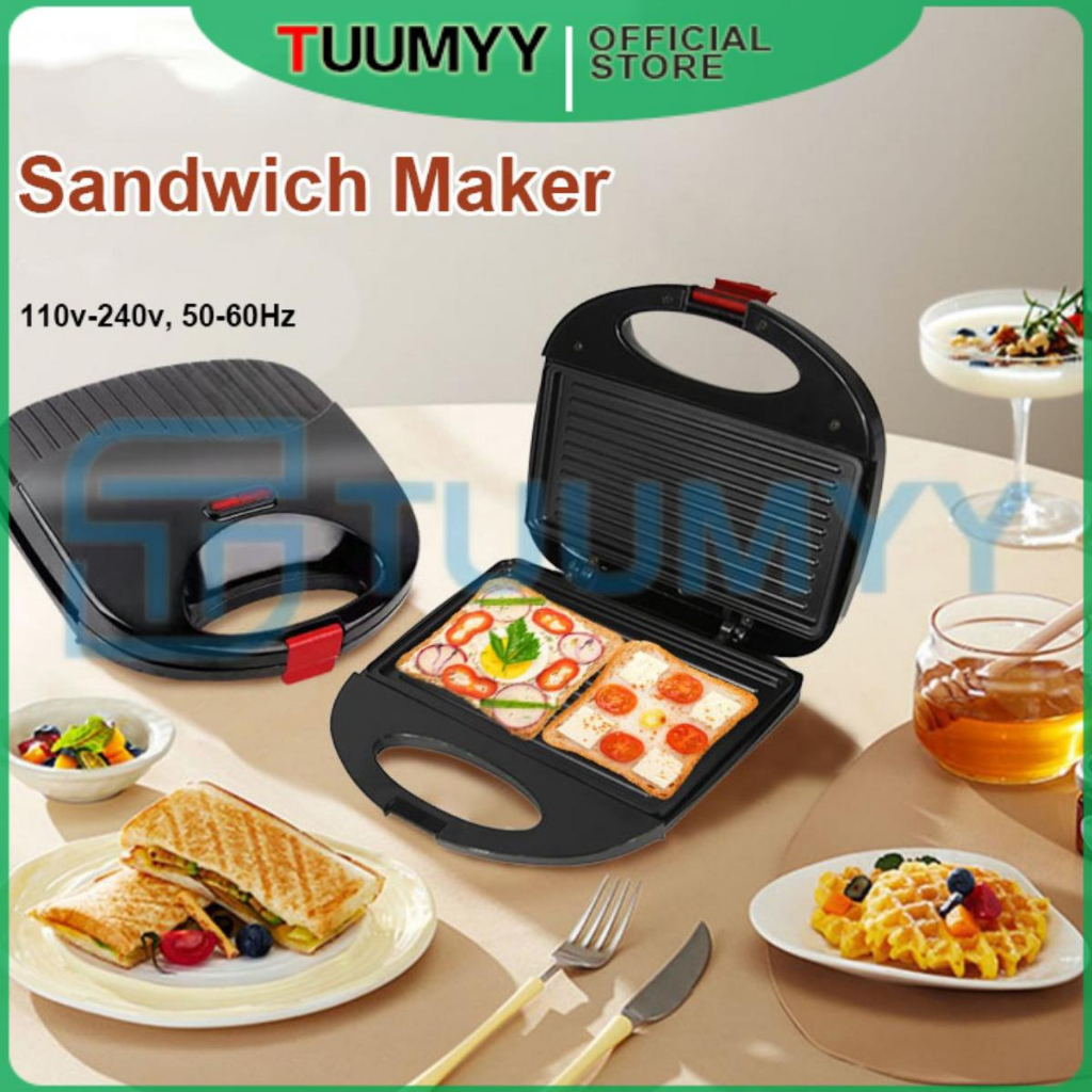 Jual SANWICH MAKER ELECTRIC 750W ALAT PEMANGGANG ROTI TM-LV885A / TM ...
