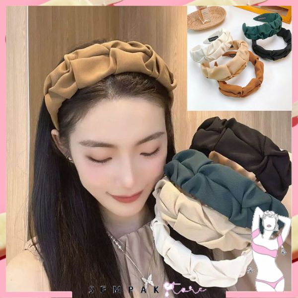 Jual Ss Bando Scrunchie Wanita Lebar Simpul 6742 Bandana Korea Anti Patah Headband Keriting 