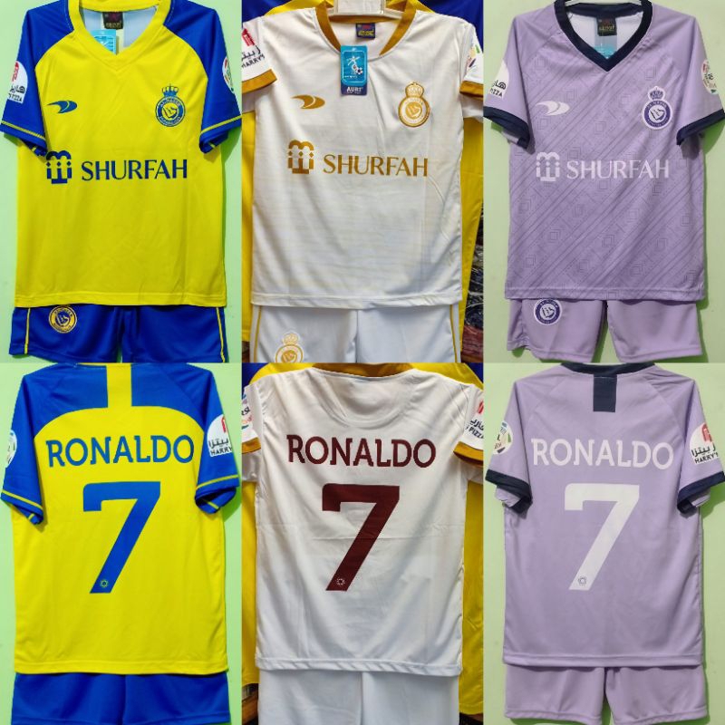 Jual Jersey Bola Anak Al Nassr Ronaldo Auri Sport Shopee Indonesia