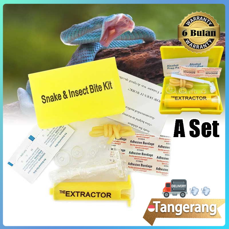 Jual Snake & Insect Bite Kit / Venom Extractor Tool Kit / Vakum Pompa