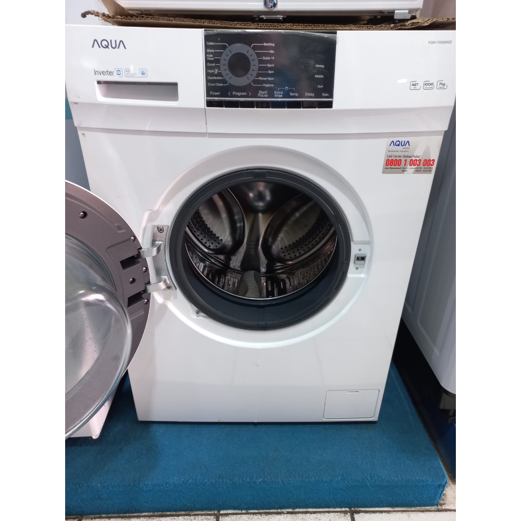 Jual Mesin cuci Front Loading AQUA FQW-700829QD | Shopee Indonesia