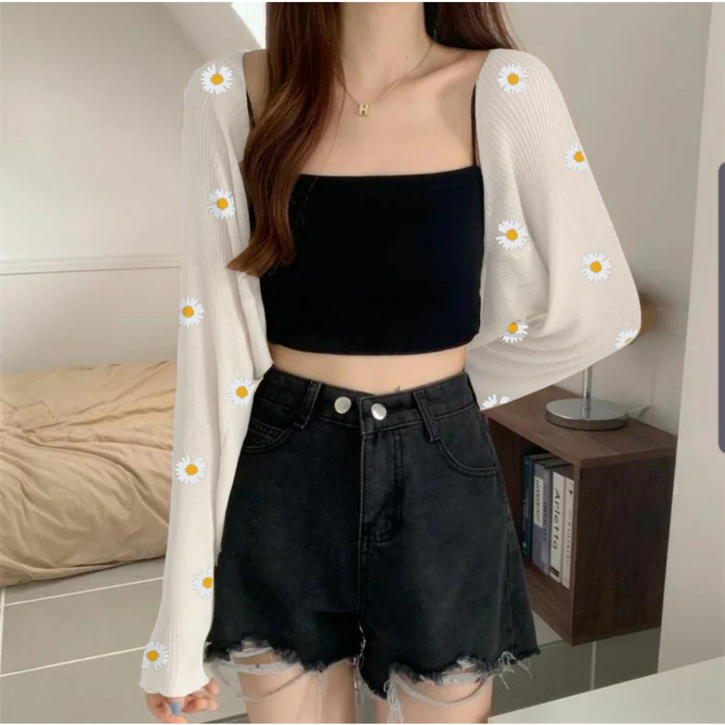 Jual Bolero Rajut Lucu Cardigan Luaran Sweater Korean Unik | Shopee ...