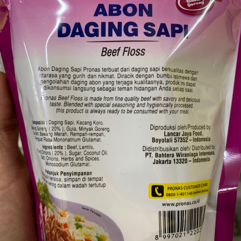 Jual Pronas Abon Daging Sapi 110gr [beef floss] | Shopee Indonesia