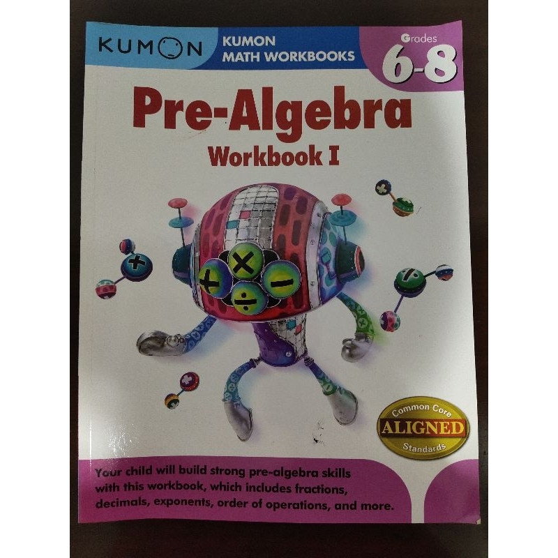 Jual Kumon pre-algebra workbook grade 6-8 | Shopee Indonesia