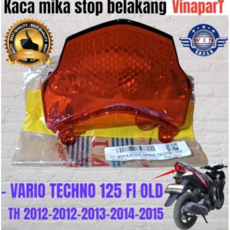 Jual Mika Kaca Lampu Stop Belakang Vario Techno 125 Fi Old Kzr Set