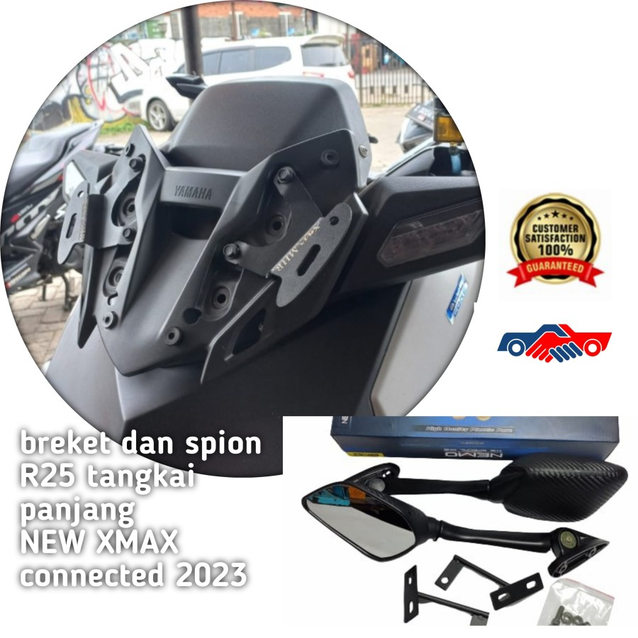 Jual Paket Breket Dan Spion R New Xmax Connected Shopee