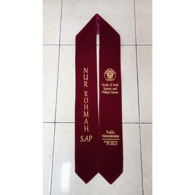 Jual Selempang Wisuda Custom Selempang wisuda kalung Selempang wisuda