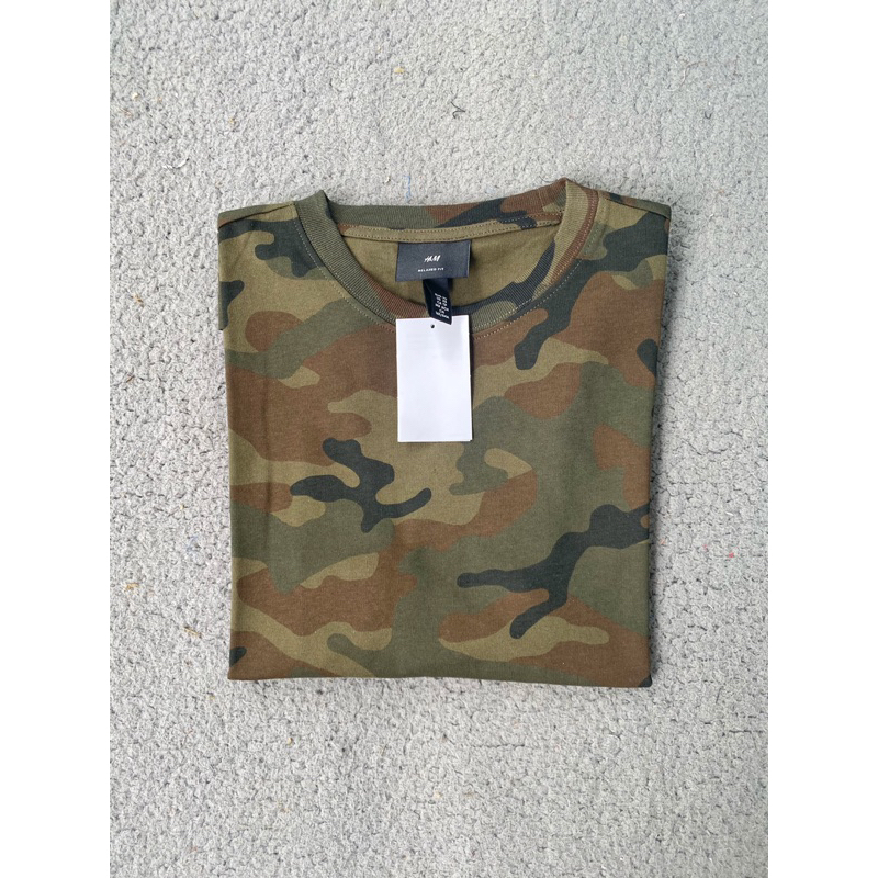 H&m camo shirt best sale