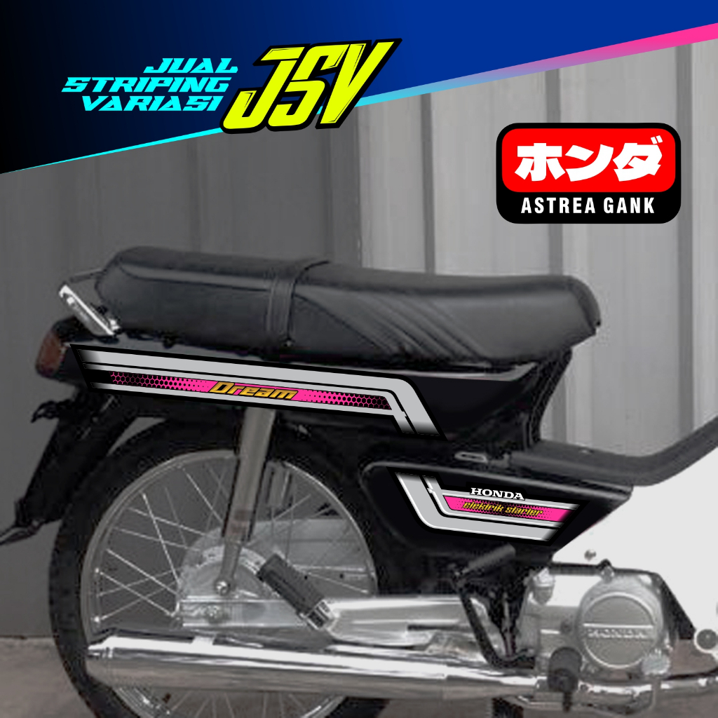 Jual Stiker Variasi Honda Dream V2 Striping Astrea Grand Star Premium ...