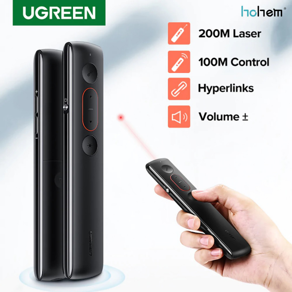 Jual UGREEN Wireless Laser Pointer with Volume Control Presenter USB