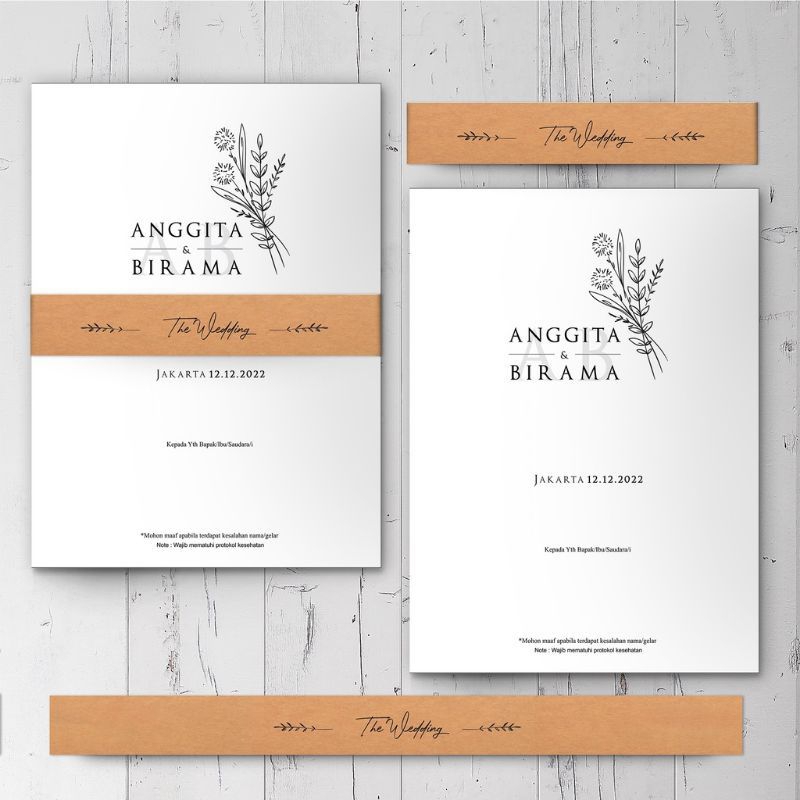 Jual Undangan Paper Belt, Undangan Sabuk, Undangan Pernikahan Murah ...