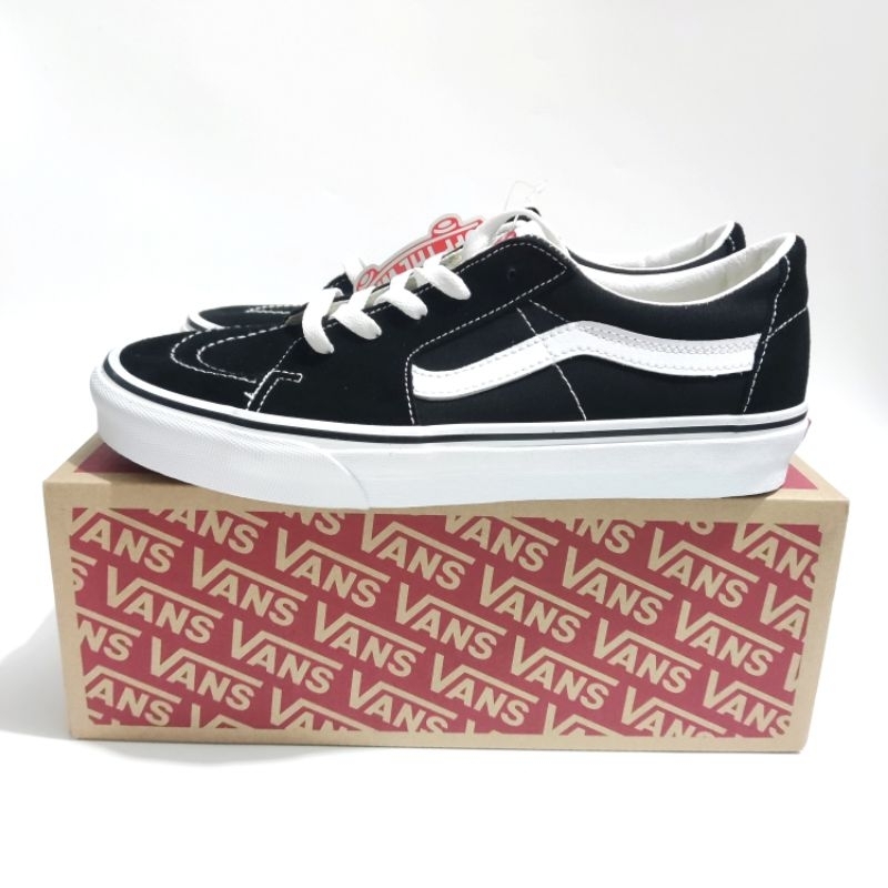 Jual Vans Sk8 Low Black White Classic Original Resmi Pt Navya Shopee