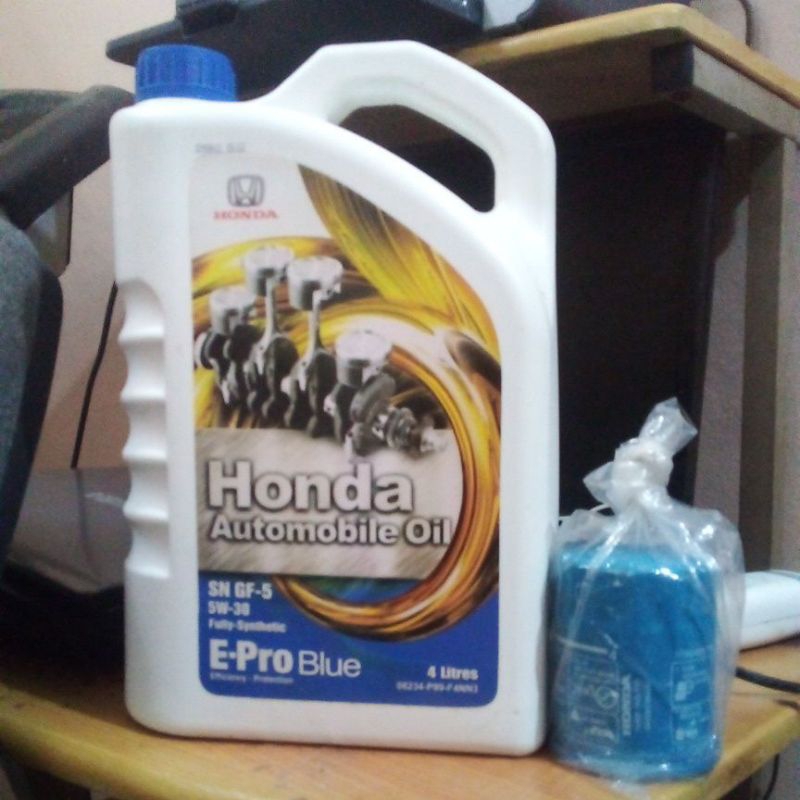 Jual Paket Ganti Oli Honda Epro Blue W Api Sn Gf Free Filter Oli Original Shopee Indonesia