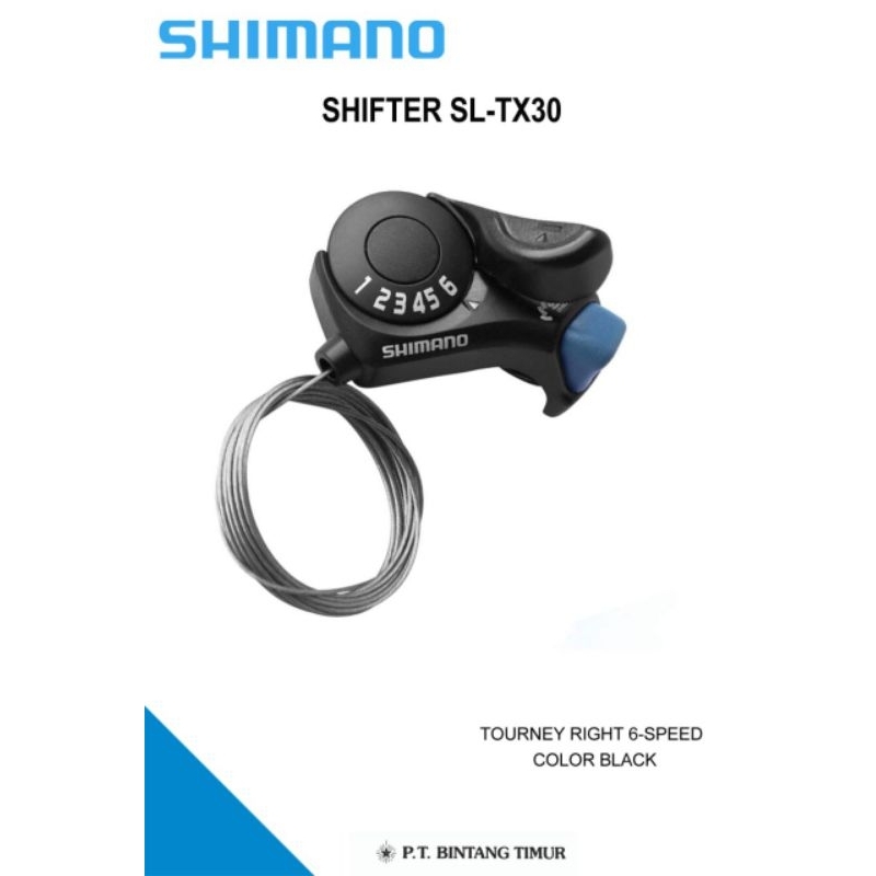 shifter 6 speed shimano tx30 kanan saja