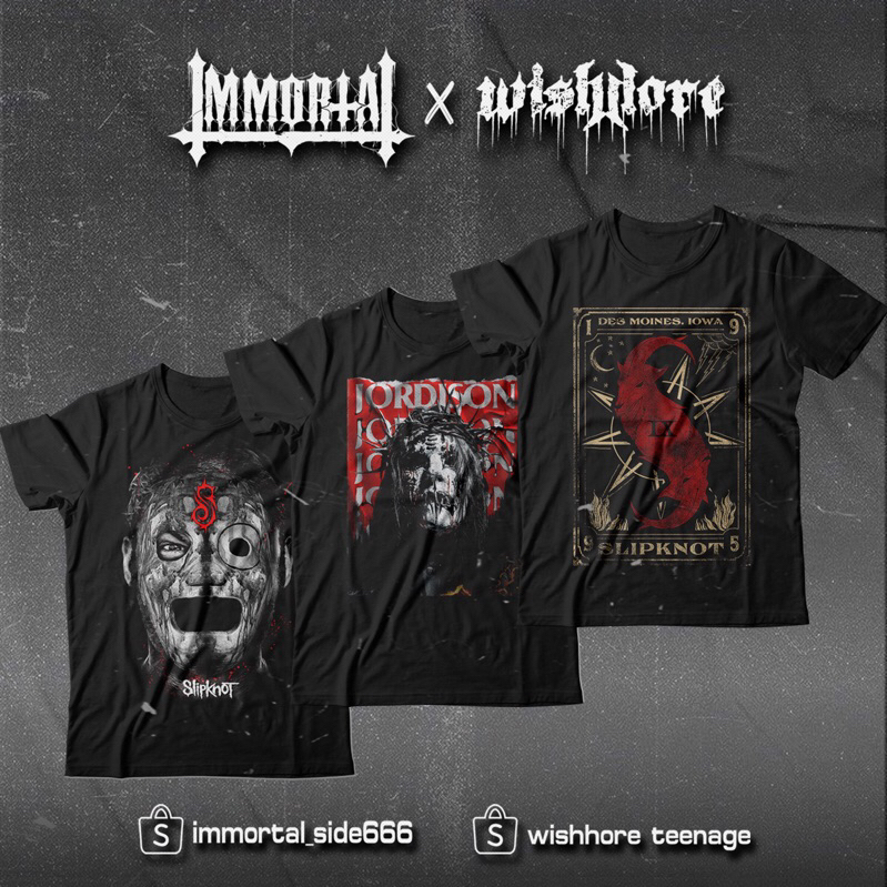 Jual Slipknot Corey Taylor Joey Jordison Outfits Kaos Band Kaos Musik Baju Musik