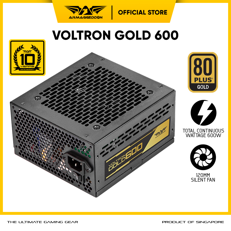 Jual Power Supply Armaggeddon Voltron Gold 600 PSU 80  Gold Certified ...