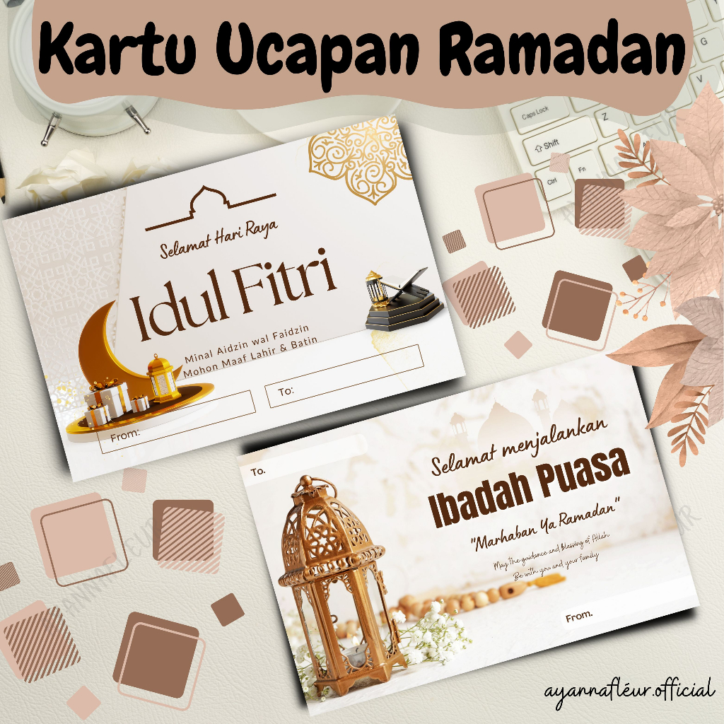 Jual Kartu Ucapan Hari Raya Idul Fitri | Selamat Menunaikan Ibadah ...