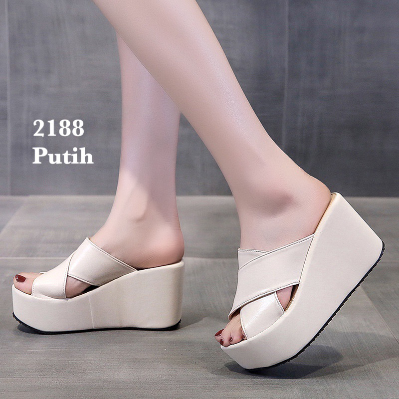 SANDAL WEDGES WANITA IMPOR KOREA 2188