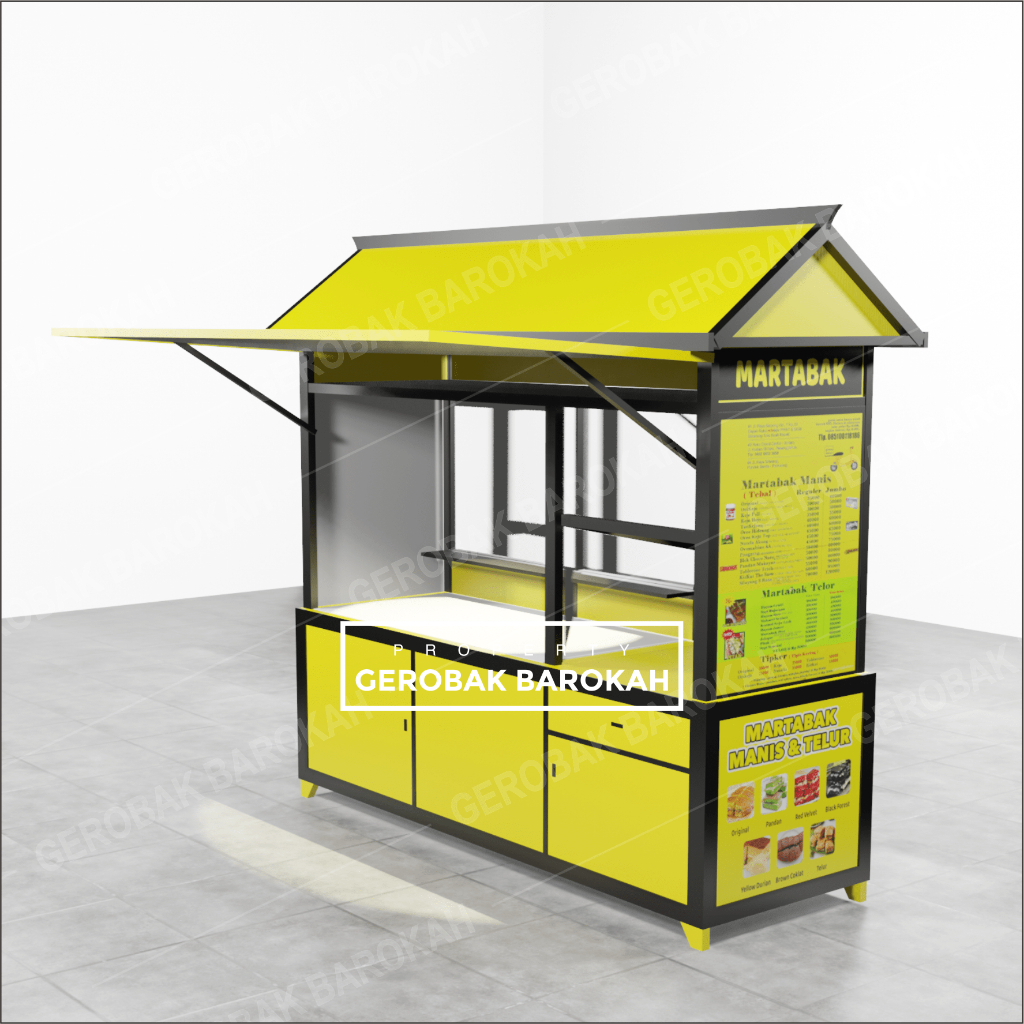 Jual Gerobak Martabak / Rombong Roti Bakar Full Branding | Shopee Indonesia