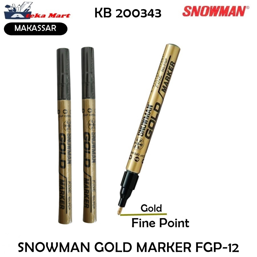 Jual [PCS] SNOWMAN GOLD MARKER GP-12 FGP-12 EFGP-12 Shopee Indonesia