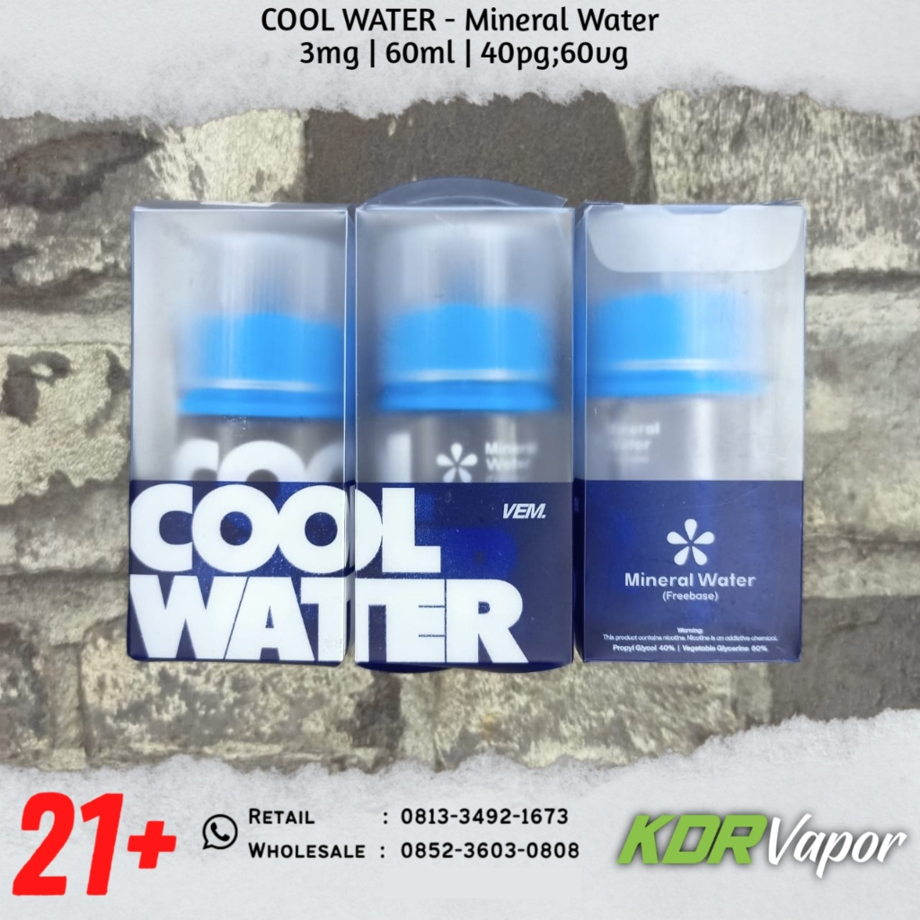Jual Cool Water 60ML 3MG Cukai 2023 Cold Mineral Water by VEM Juice ...